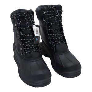 Polar Range Men's Fowler Waterproof Lace-Up Winter Boots Black 12M